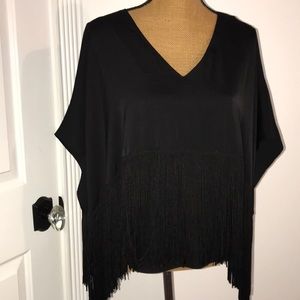 BCBG fringe blouse S